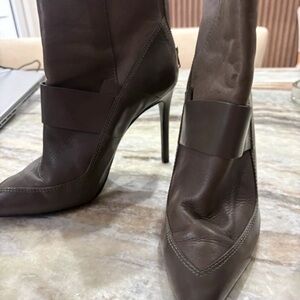 All Saints Dark Brown Heeled Boots